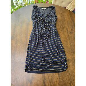 Ann Taylor Loft Womens Dress Sleeveless Surplice Neckline Sz M V Neck